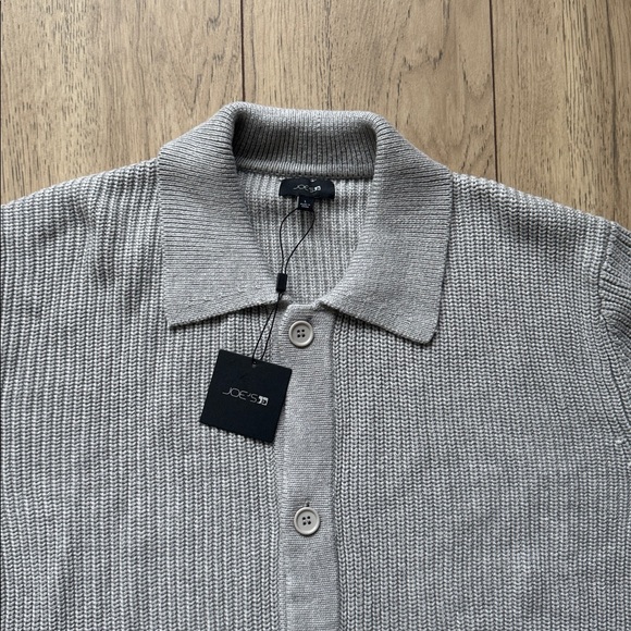 NWT Joe’s Jeans Heather Grey Button Up Cardigan Sweater Men’s Large